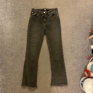 bdg crop flare high rise jean